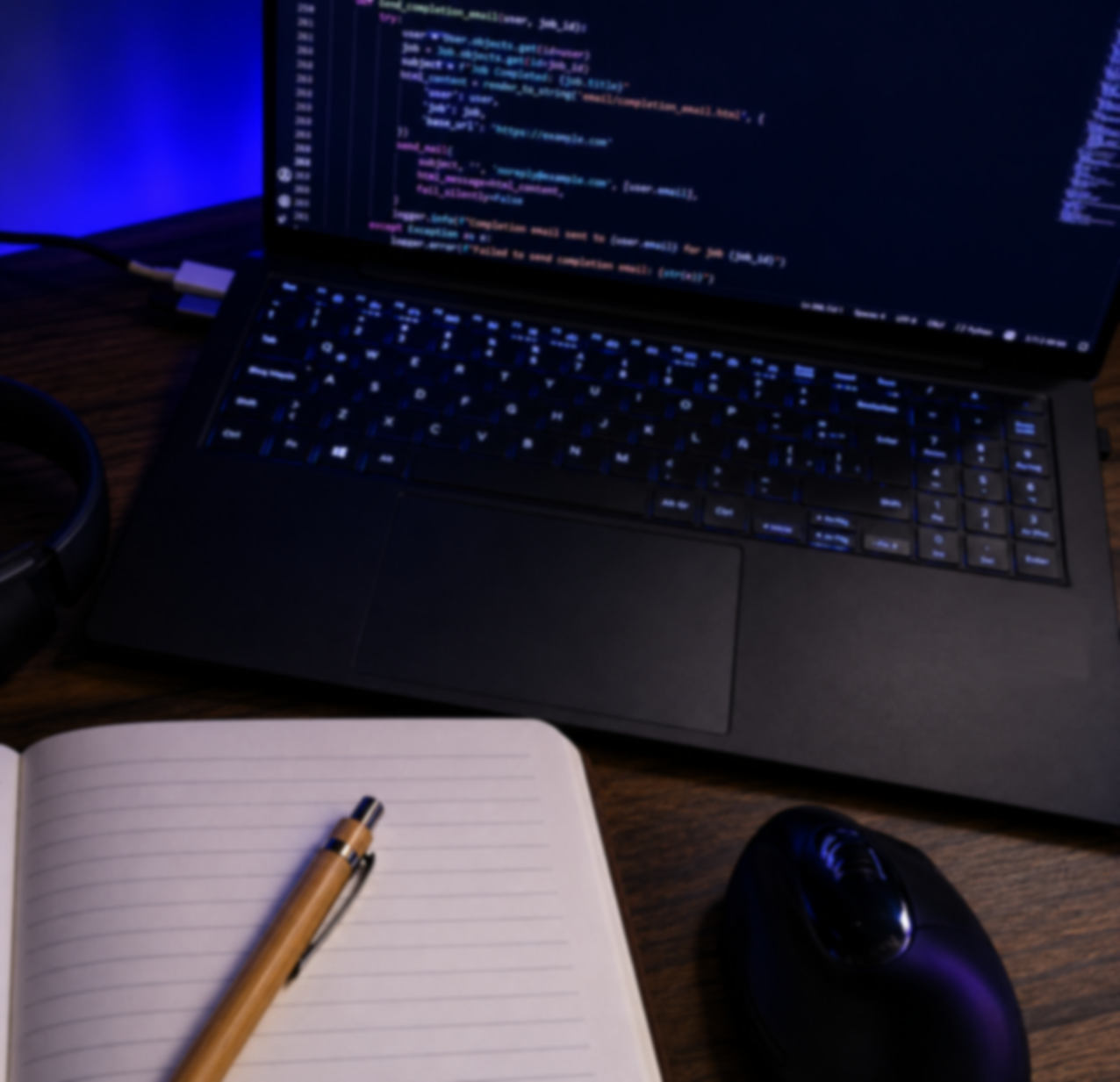Professional working at a computer, representing the impact of artificial intelligence on tasks, skills, and employment.
